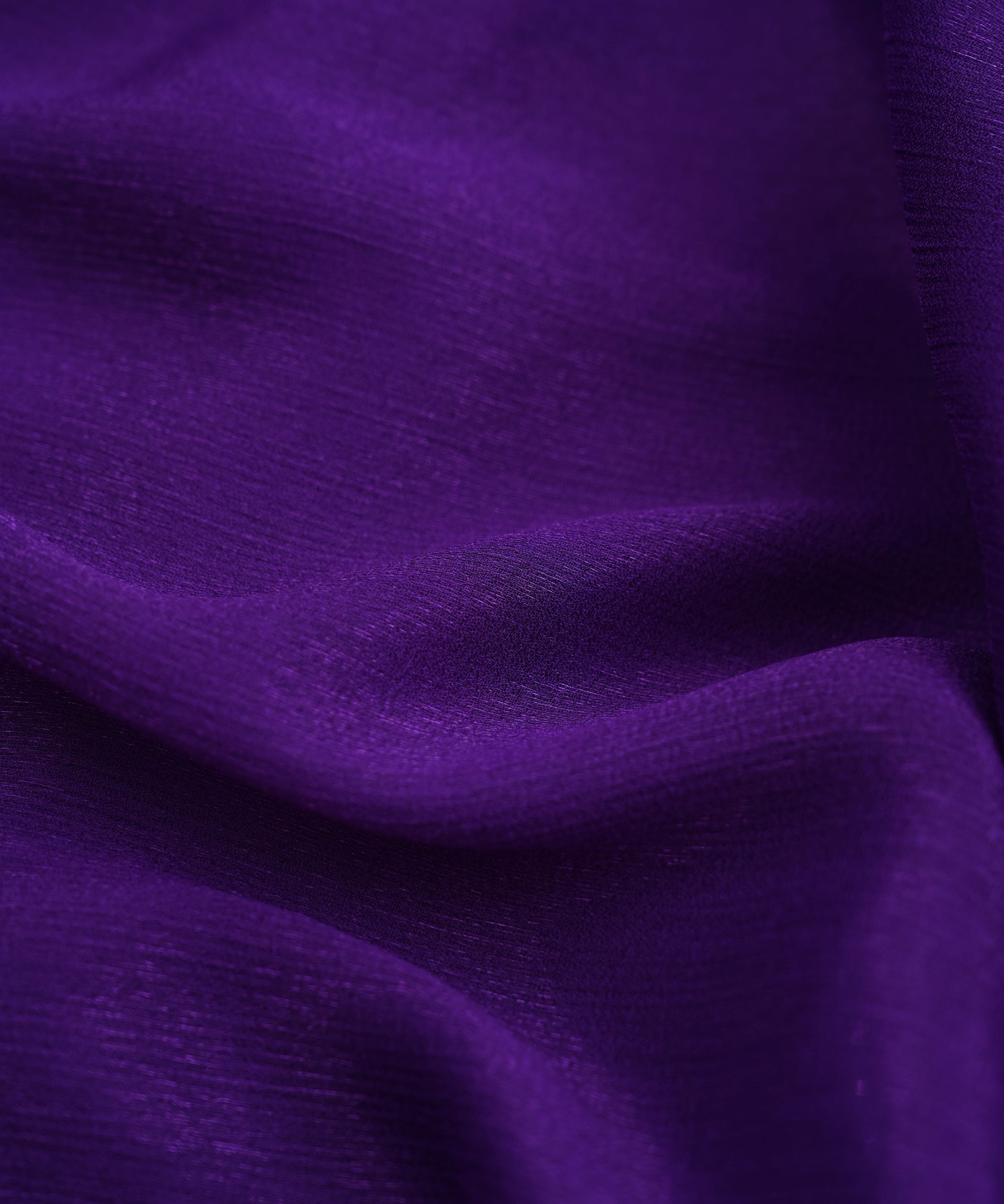 Violet Plain Dyed Simmer Chiffon Fabric