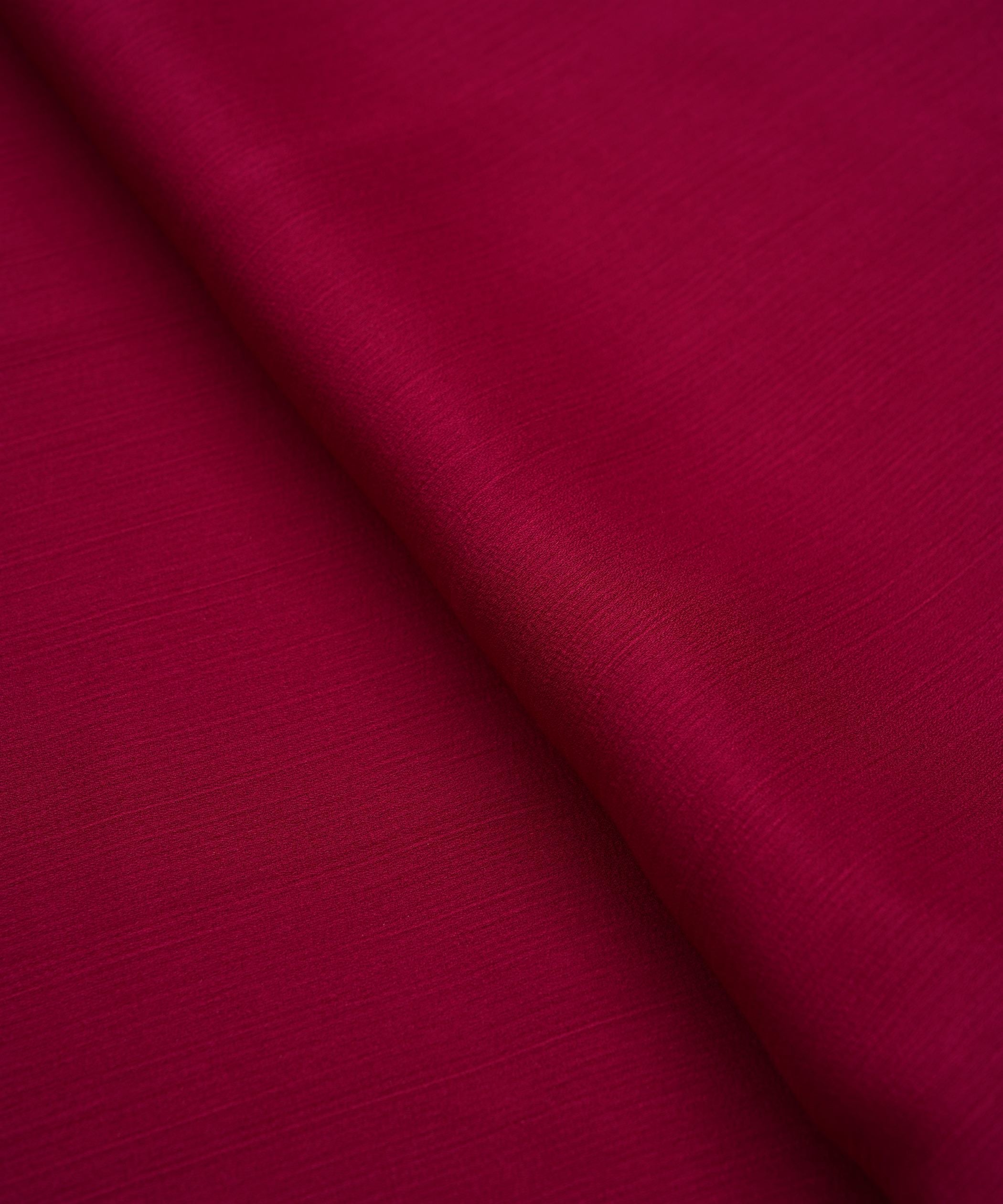 Wine Plain Dyed Simmer Chiffon Fabric