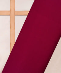 Wine Plain Dyed Simmer Chiffon Fabric