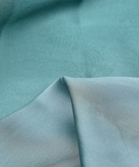 Dark Teal Plain Dyed Simmer Georgette Fabric