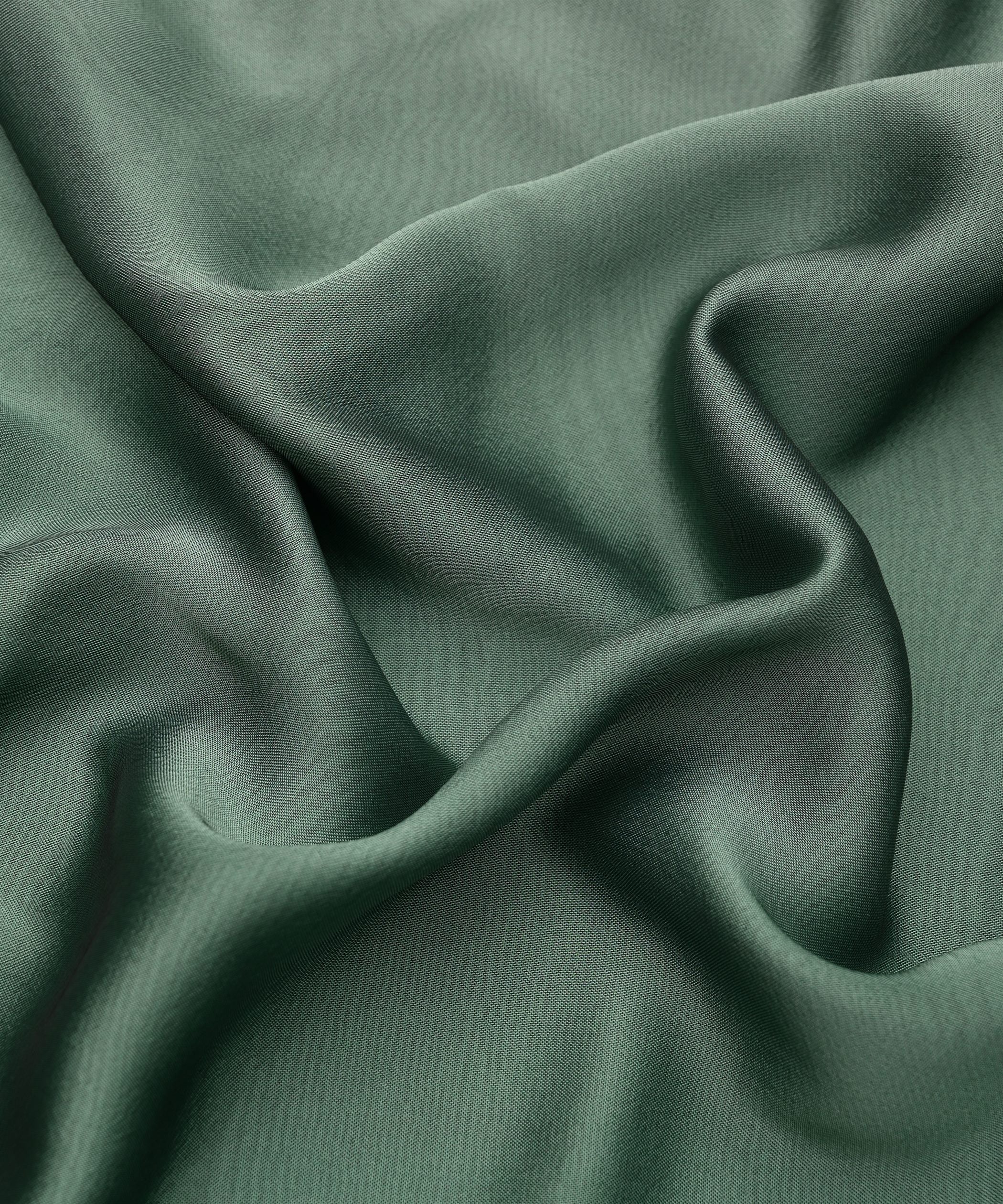 Green Plain Dyed Simmer Georgette Fabric