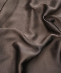 Grey Plain Dyed Simmer Georgette Fabric