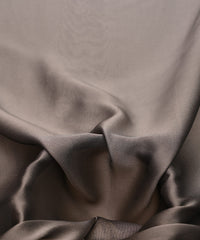 Grey Plain Dyed Simmer Georgette Fabric