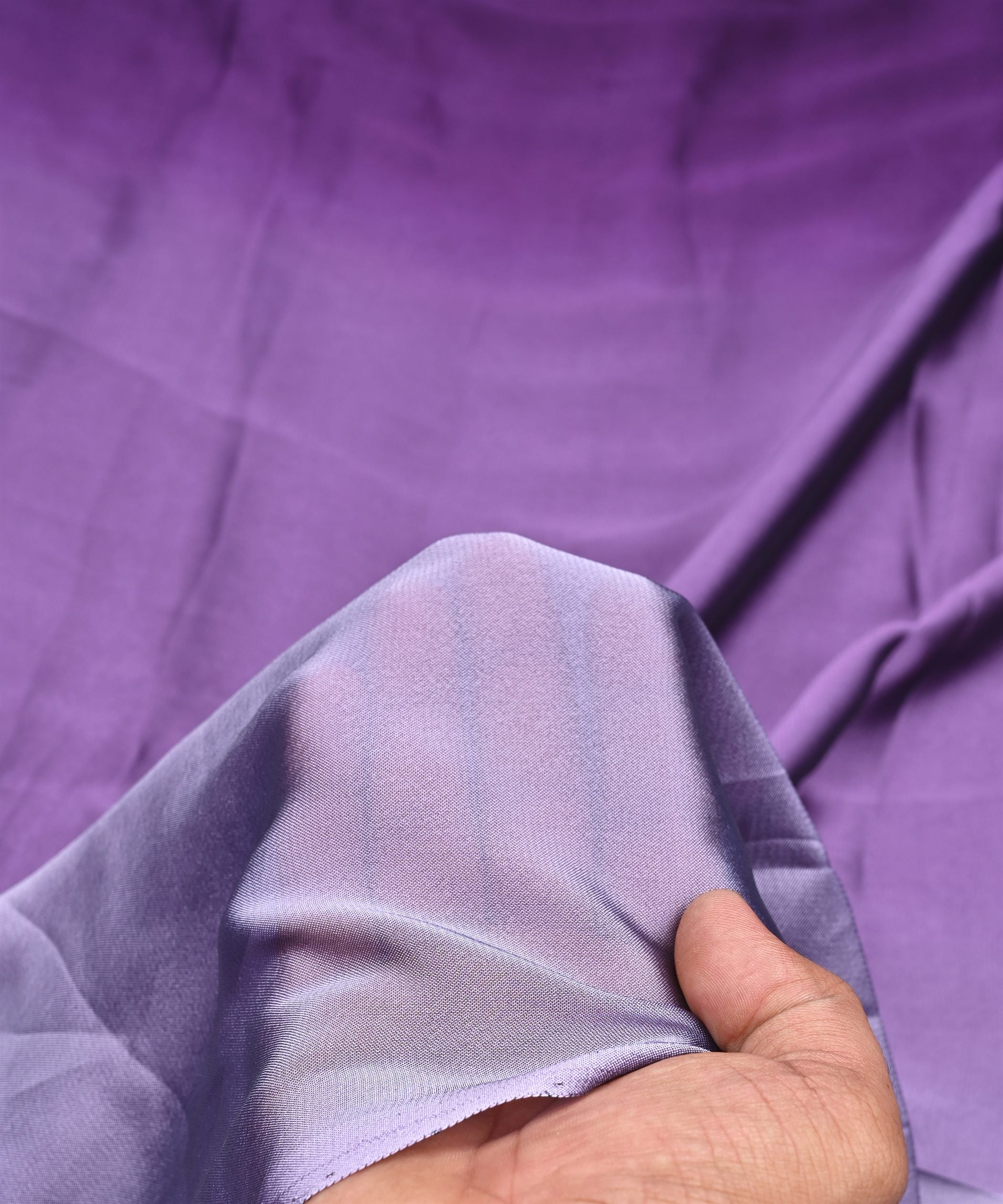 Lavender Plain Dyed Simmer Georgette Fabric