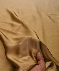 Mustard Yellow Plain Dyed Simmer Georgette Fabric
