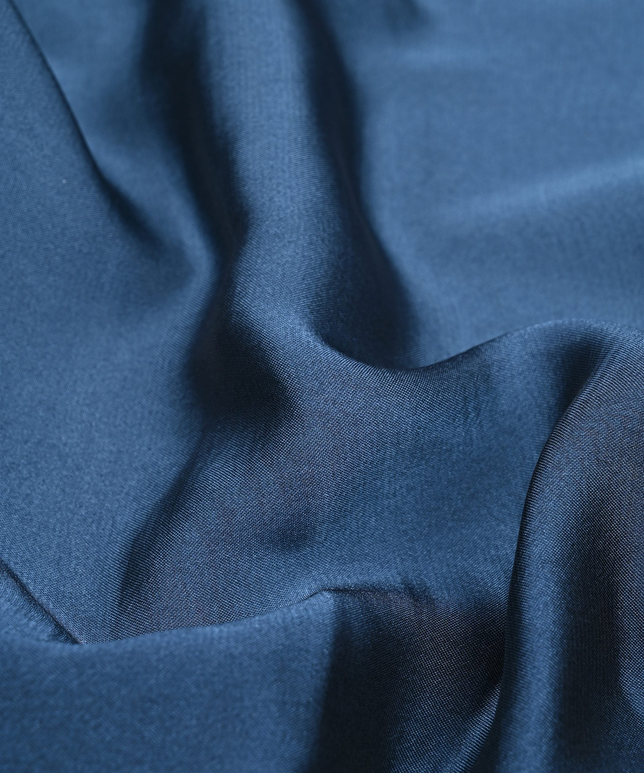 Navy Blue Plain Dyed Simmer Georgette Fabric