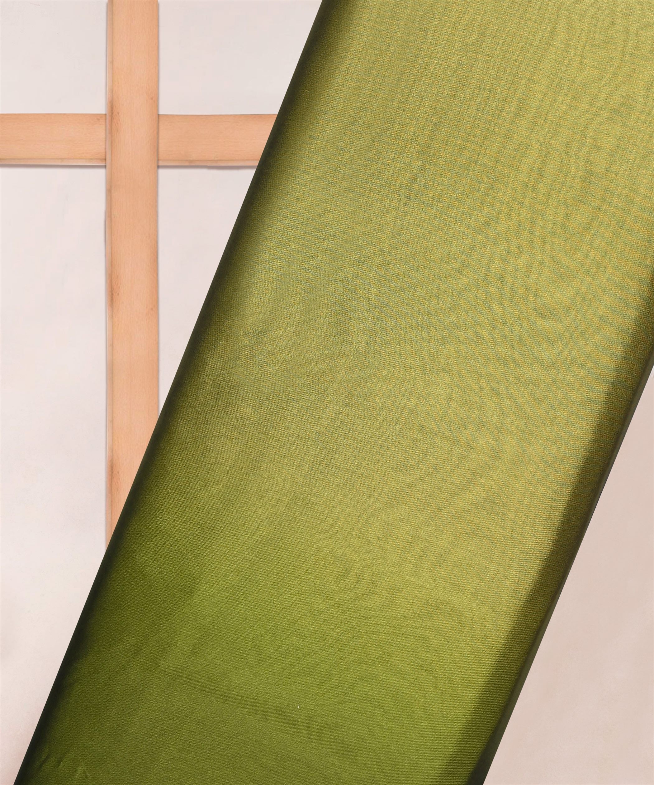 Olive Green Plain Dyed Simmer Georgette Fabric