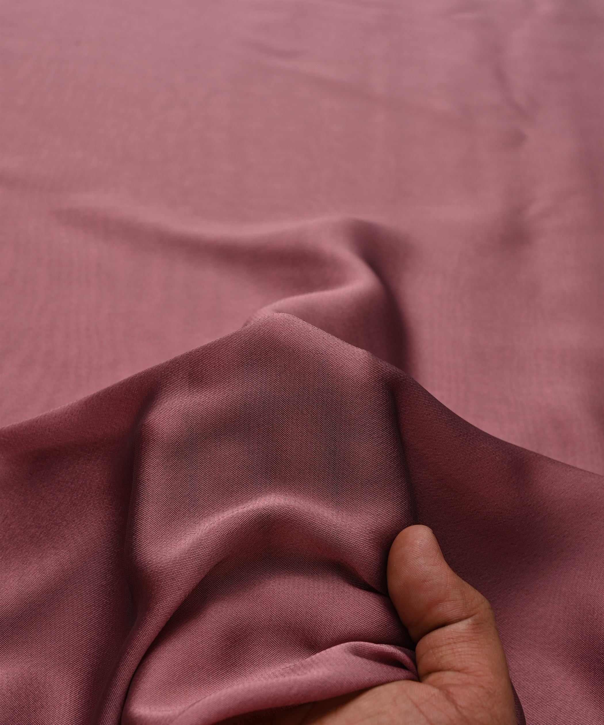 Onion Pink Plain Dyed Simmer Georgette Fabric