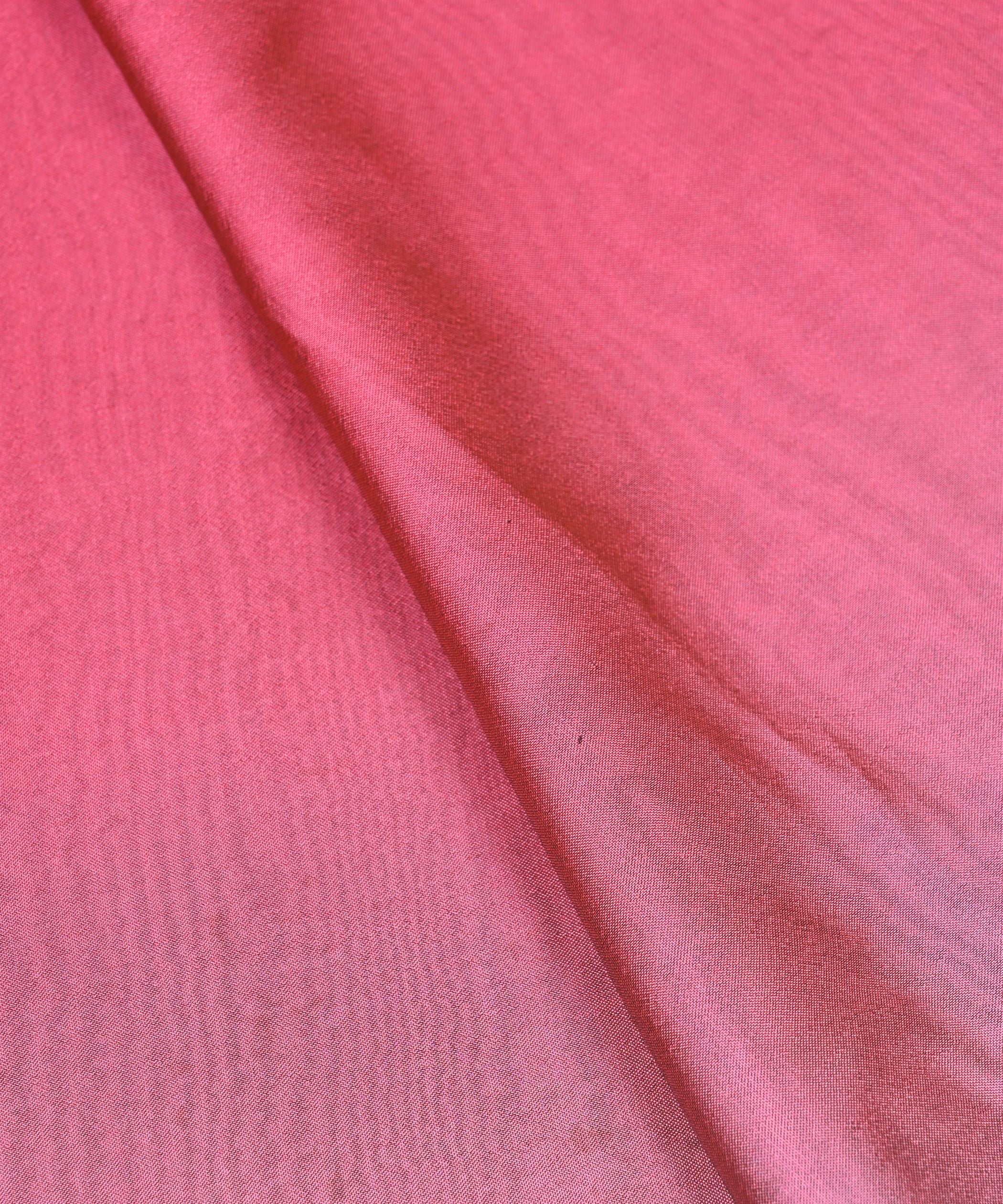 Pink  Plain Dyed Simmer Georgette Fabric