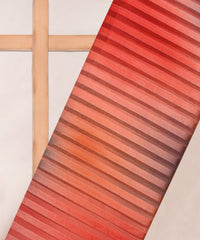 Light Red Spray Print Georgette Fabric with Patta