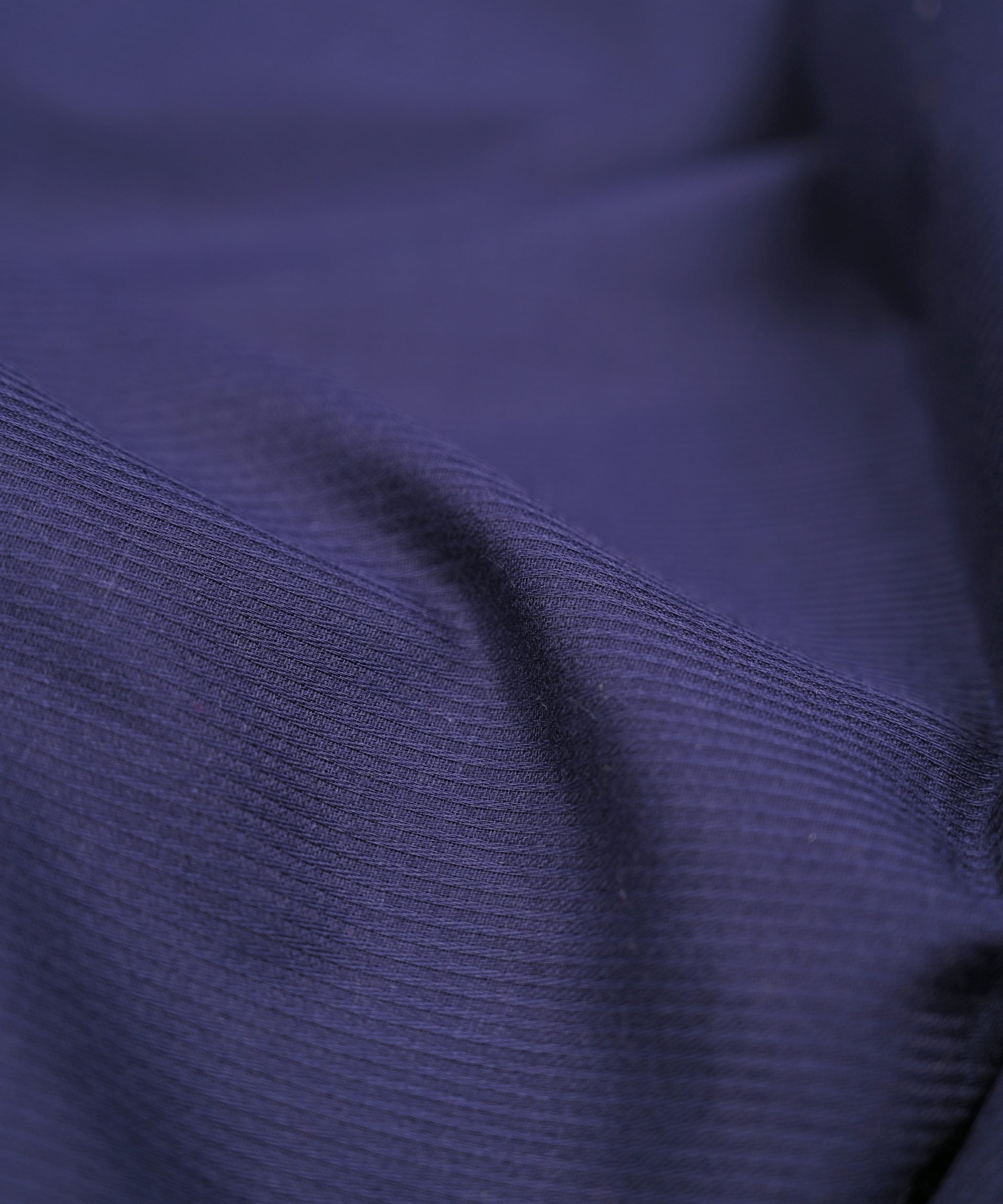 Navy Blue Plain Dyed Striped Cotton Fabric