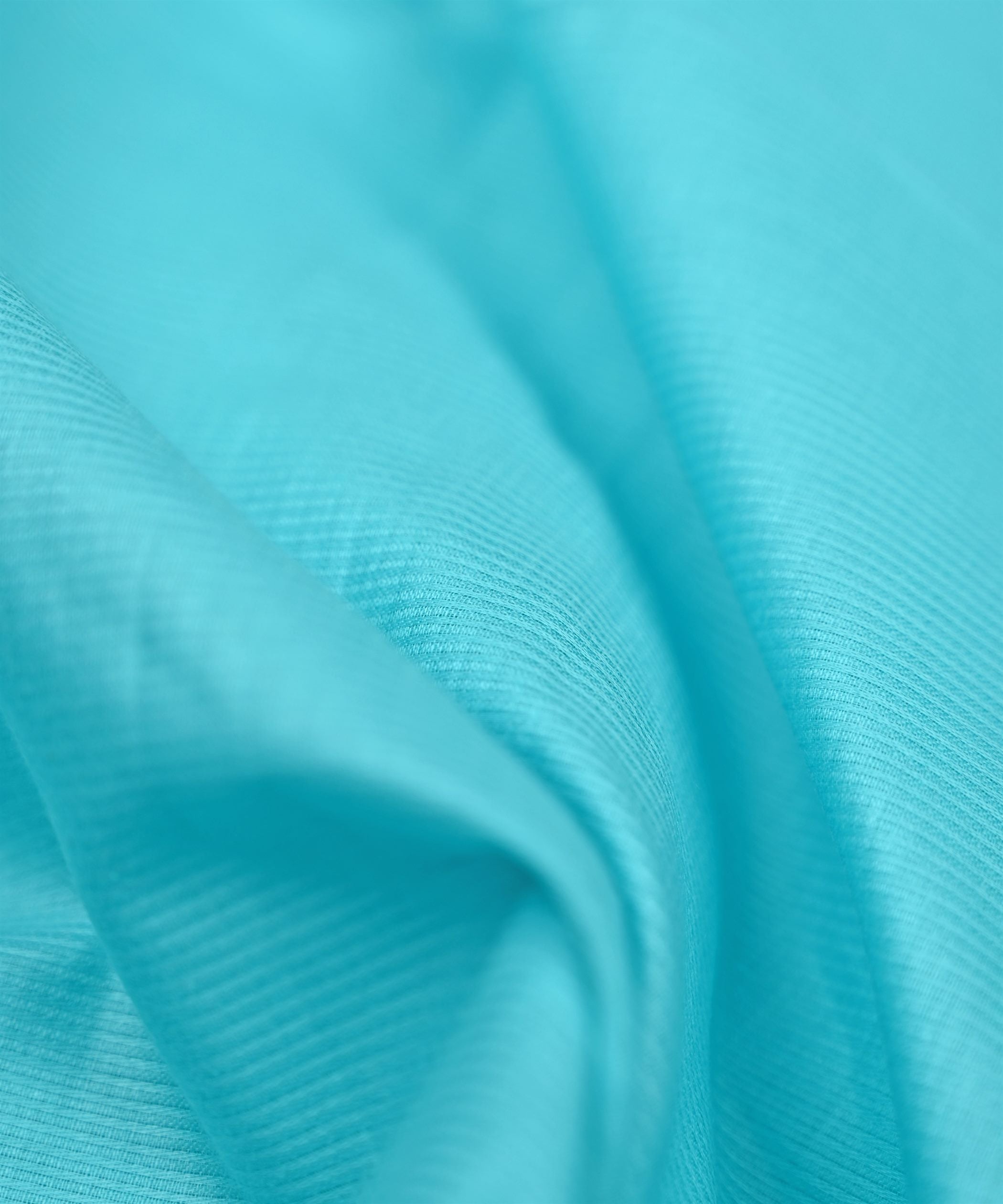 Sky Blue Plain Dyed Striped Cotton Fabric