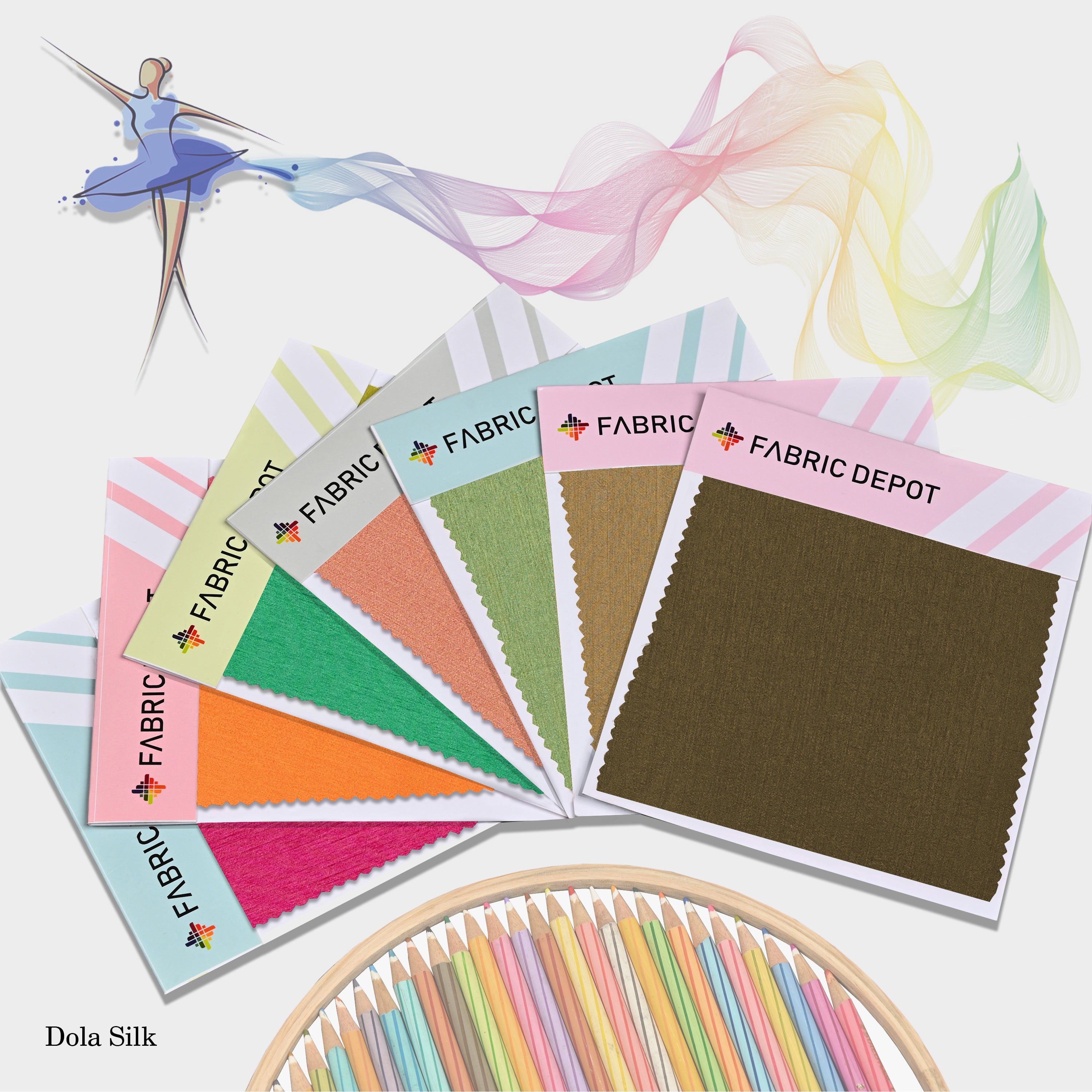 Dola Silk-Swatch Card