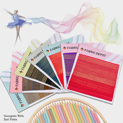 Georgette with Zari Patta-Swatch Card