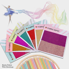 Kintted Fabric with Dewdrops-Swatch Card