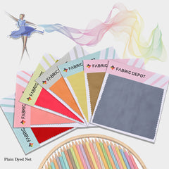 Plain Dyed Net-Swatch Card