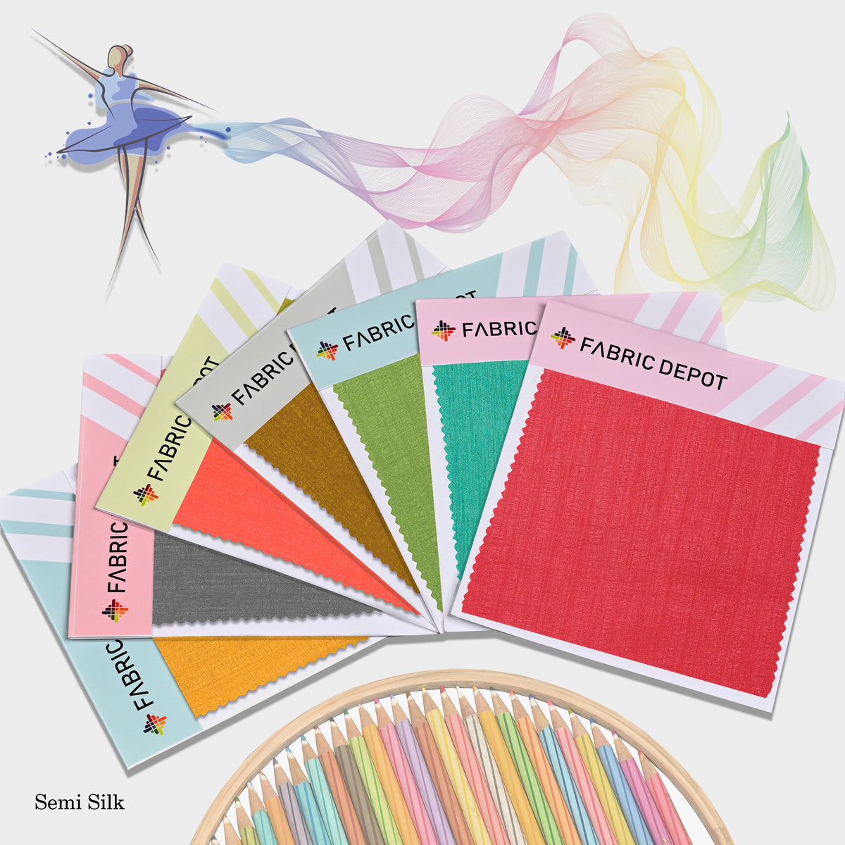 Semi Silk-Swatch Card