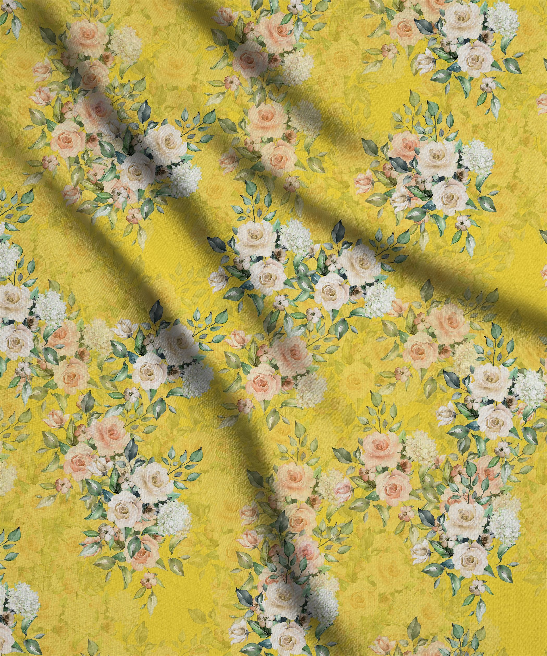 Textured Flower Bunches Print