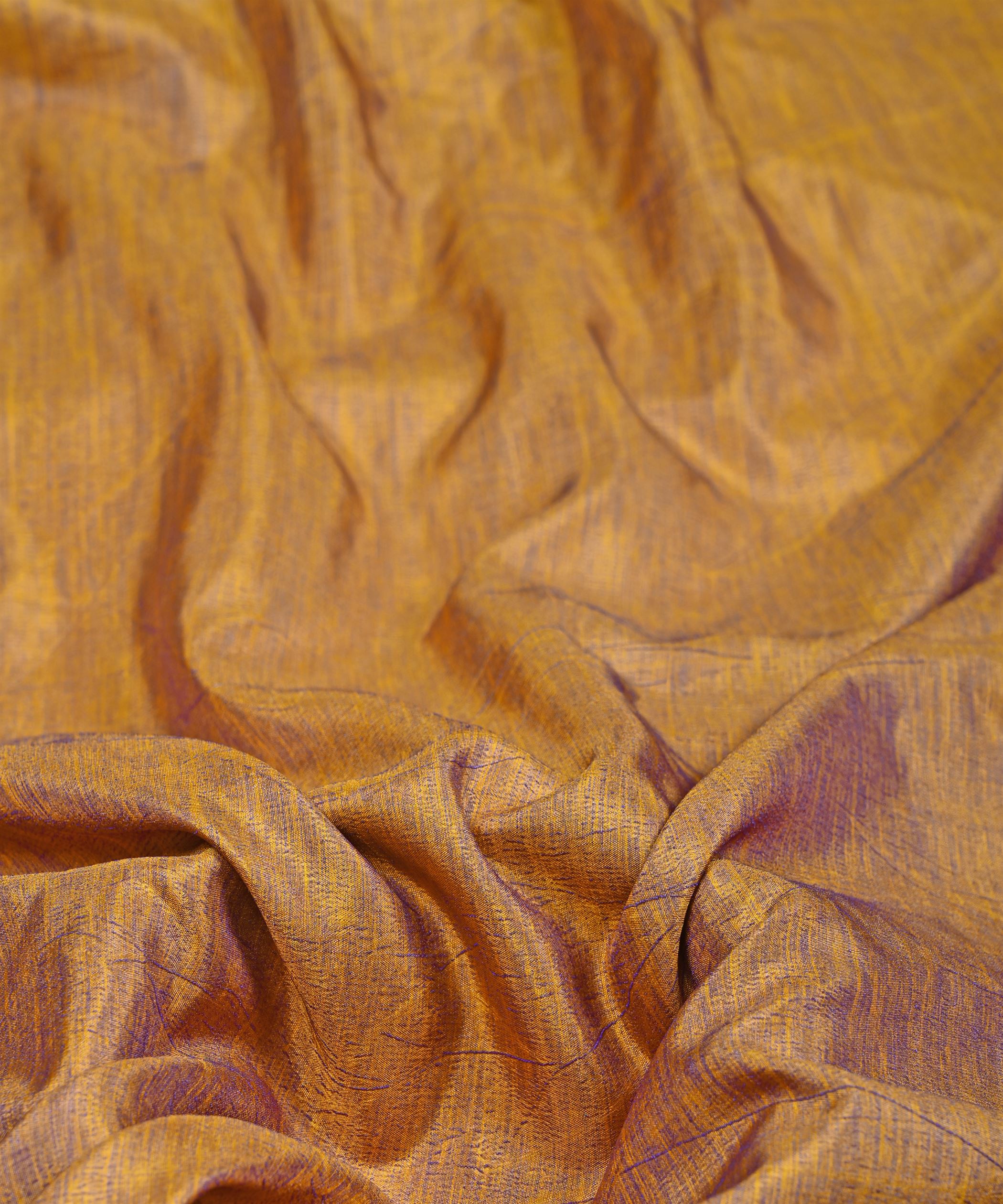 Dusty Gold Textured Semi Silk Fabric