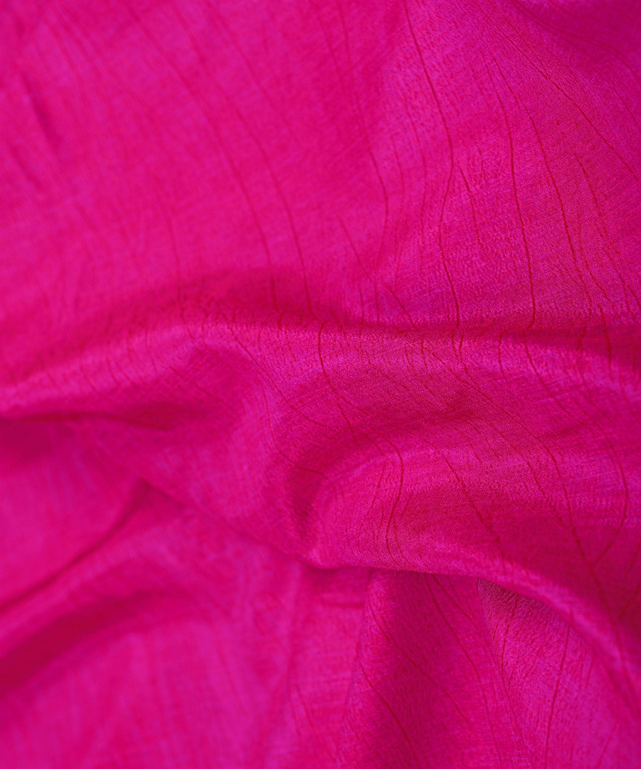 Hot Pink Textured Semi Silk Fabric