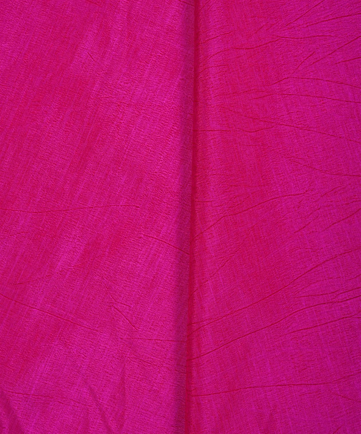 Hot Pink Textured Semi Silk Fabric