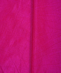 Hot Pink Textured Semi Silk Fabric