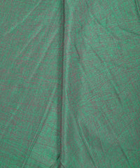 Olive Green Textured Semi Silk Fabric