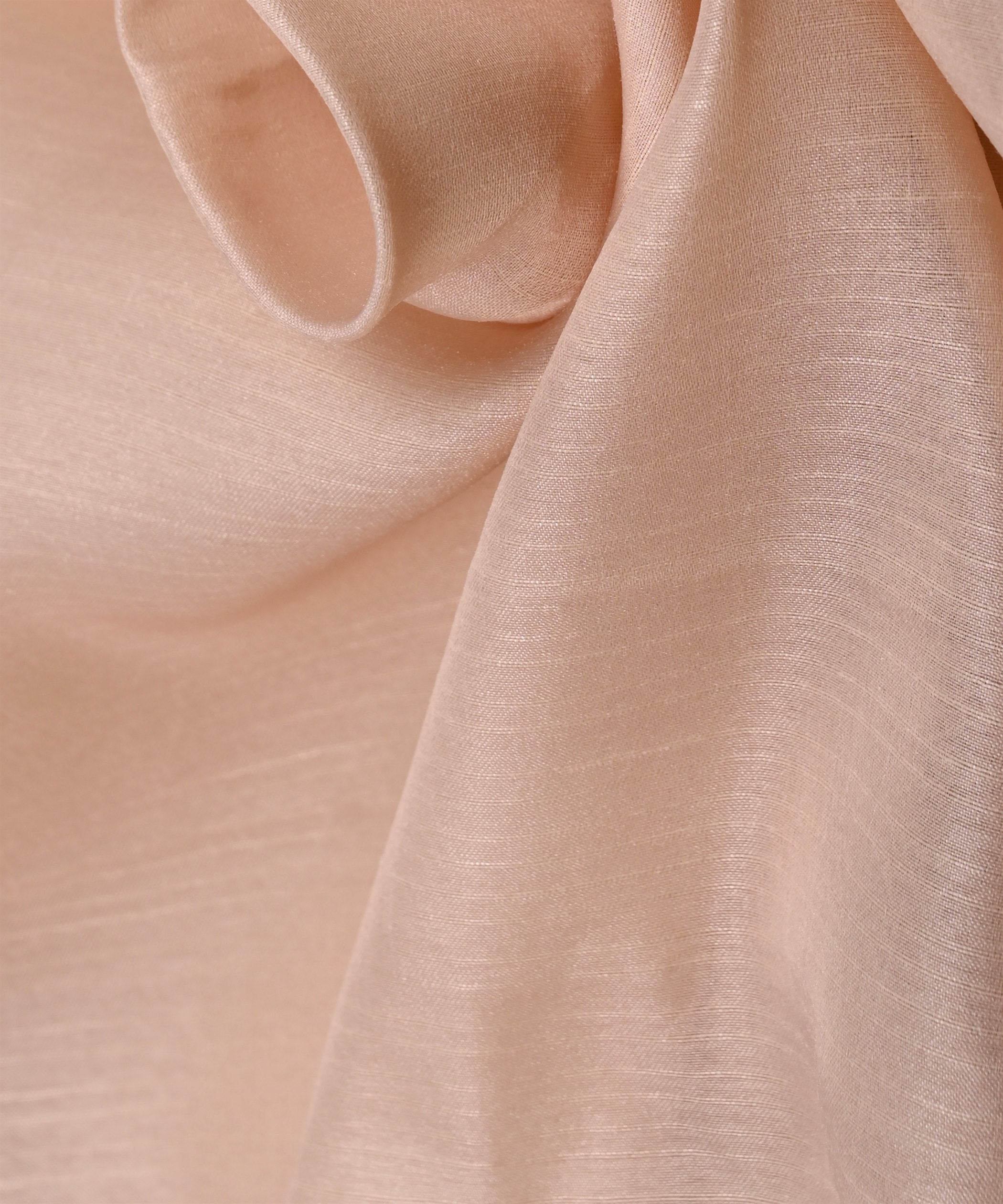 Bonewhite Plain Dyed Tussar Silk Fabric