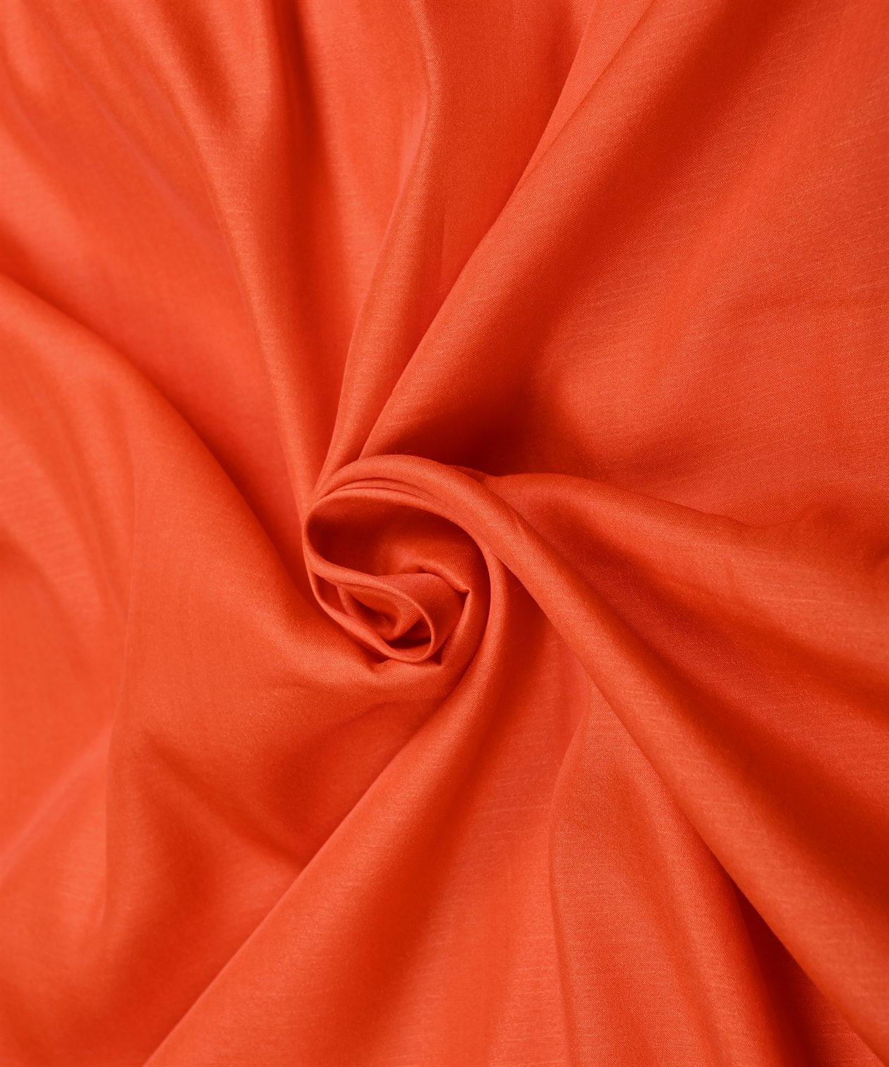 Coral Plain Dyed Tussar Silk Fabric