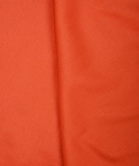 Coral Plain Dyed Tussar Silk Fabric