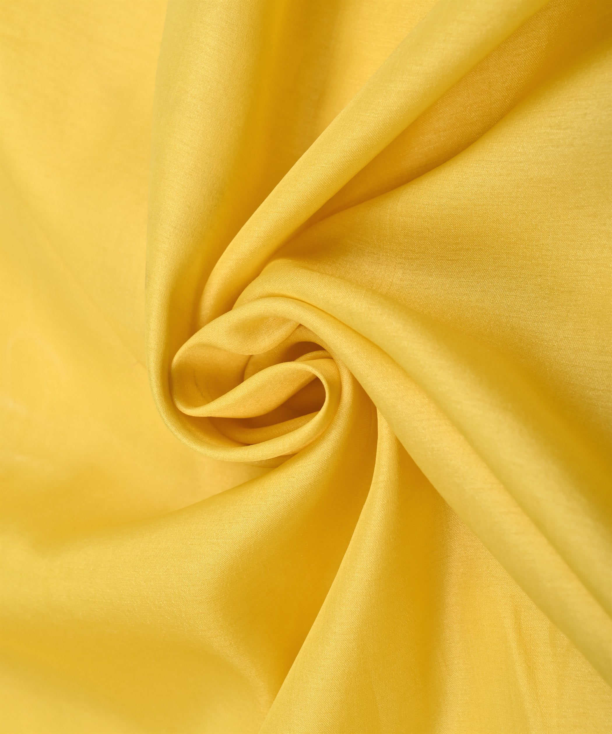 Lime Yellow Plain Dyed Tussar Silk Fabric