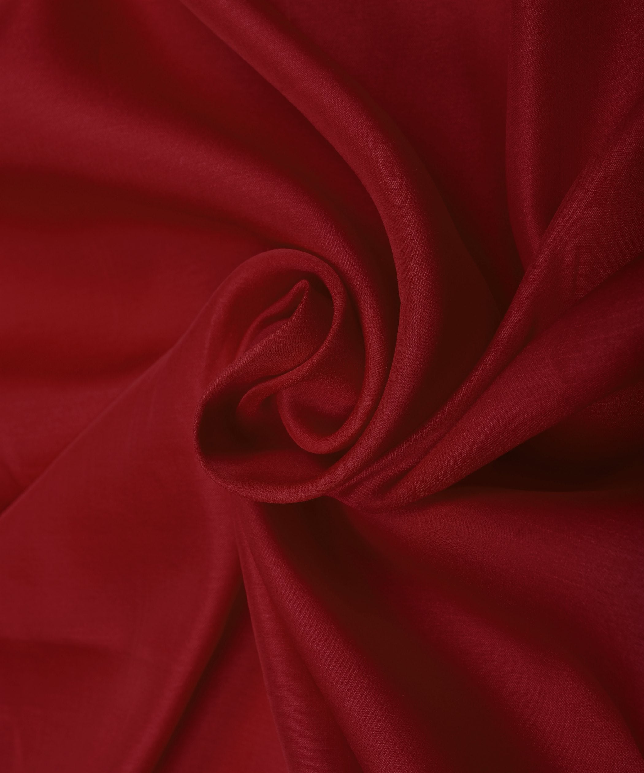 Maroon Plain Dyed Tussar Silk Fabric