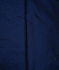 Navy Blue Plain Dyed Tussar Silk Fabric
