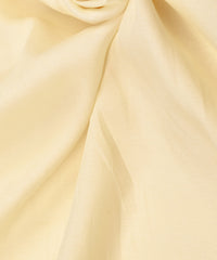 Off-White Plain Dyed Tussar Silk Fabric