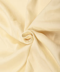 Off-White Plain Dyed Tussar Silk Fabric