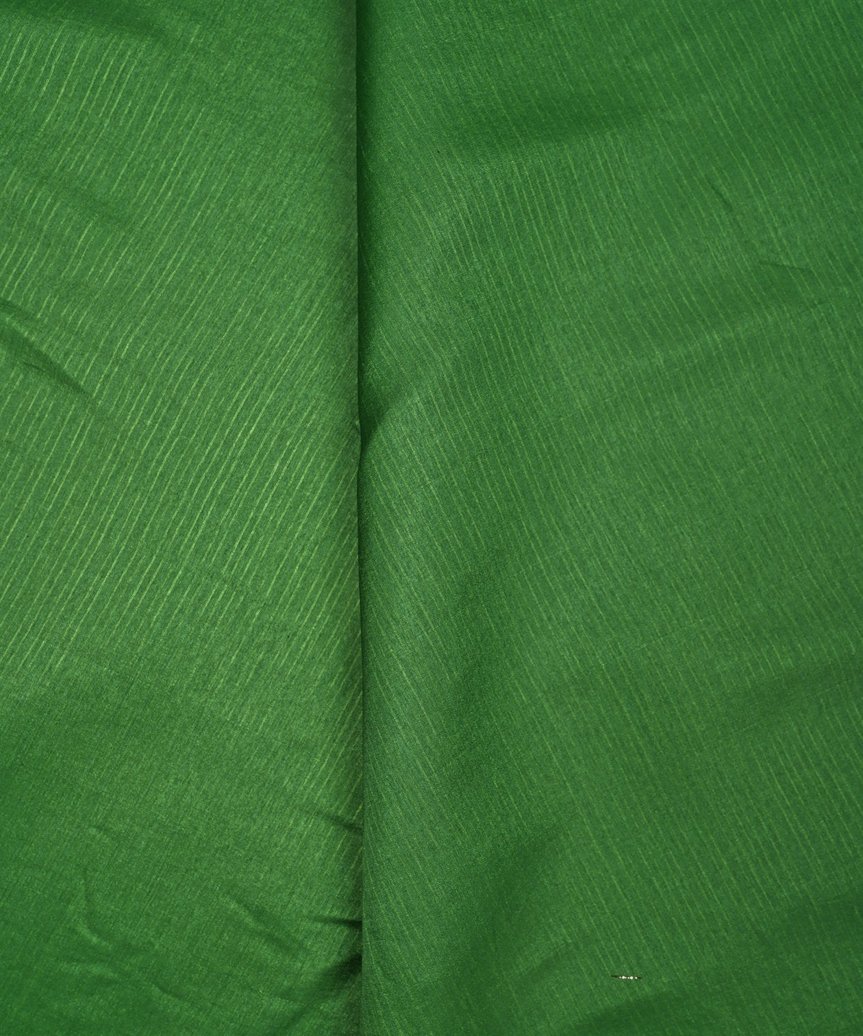 Olive Green Plain Dyed Tussar Silk Fabric