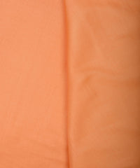 Orange Plain Dyed Tussar Silk Fabric