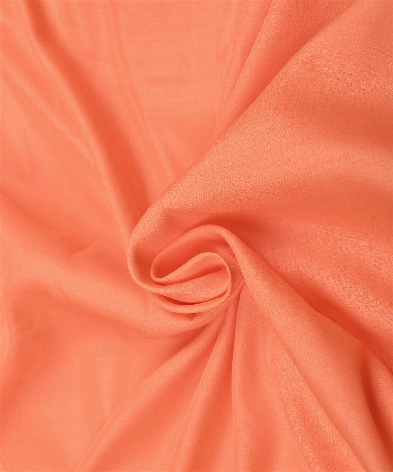 Peach Plain Dyed Tussar Silk Fabric