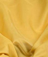 Yellow Plain Dyed Tussar Silk Fabric