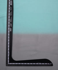 Grey-Aqua Two Shaded Satin Georgette Fabric