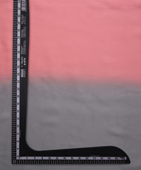 Grey-Coral Two Shaded Satin Georgette Fabric