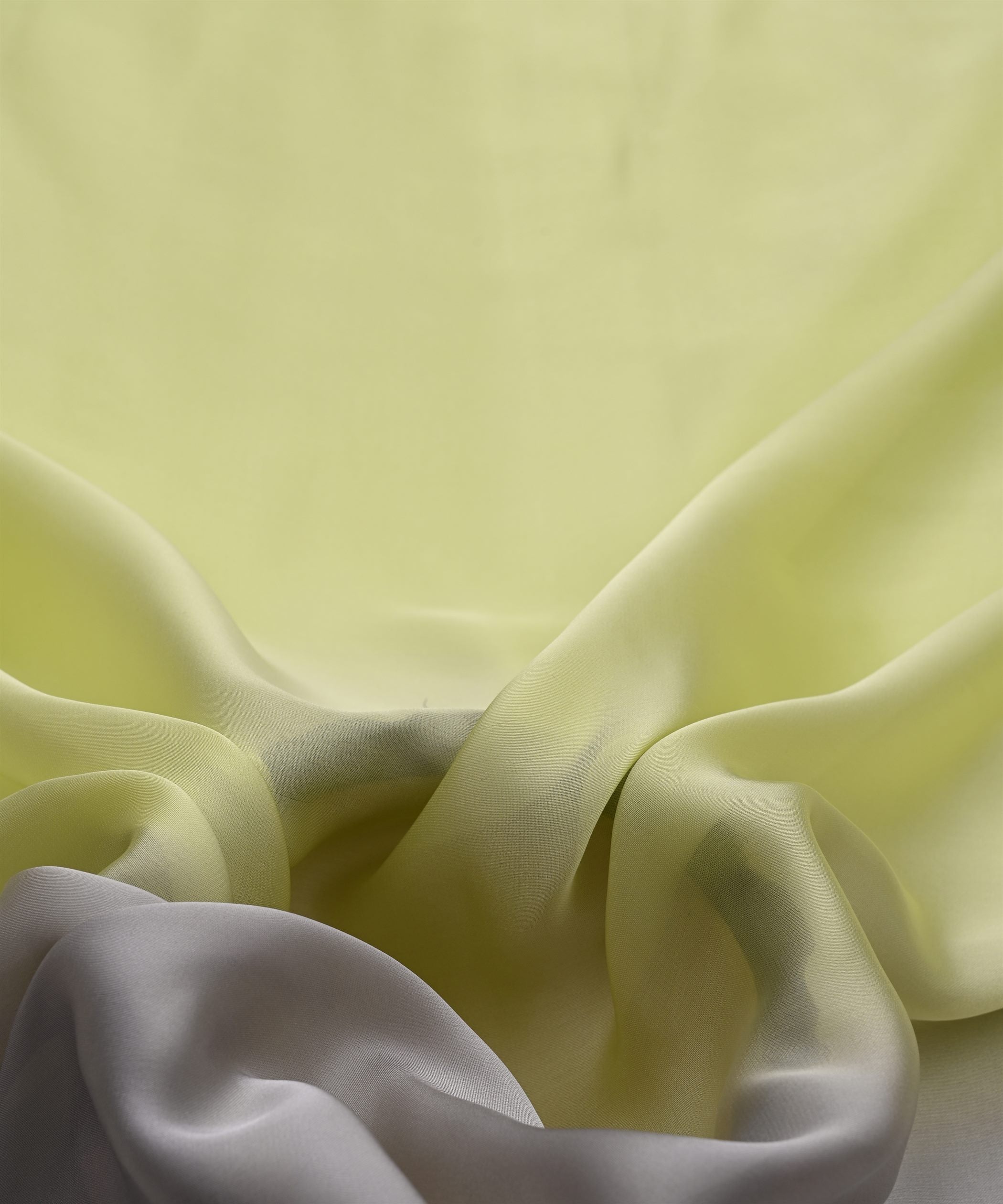 Grey-Pista Two Shaded Satin Georgette Fabric
