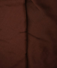 Coffee Plain Dyed Two Tone Satin Silk Fabric