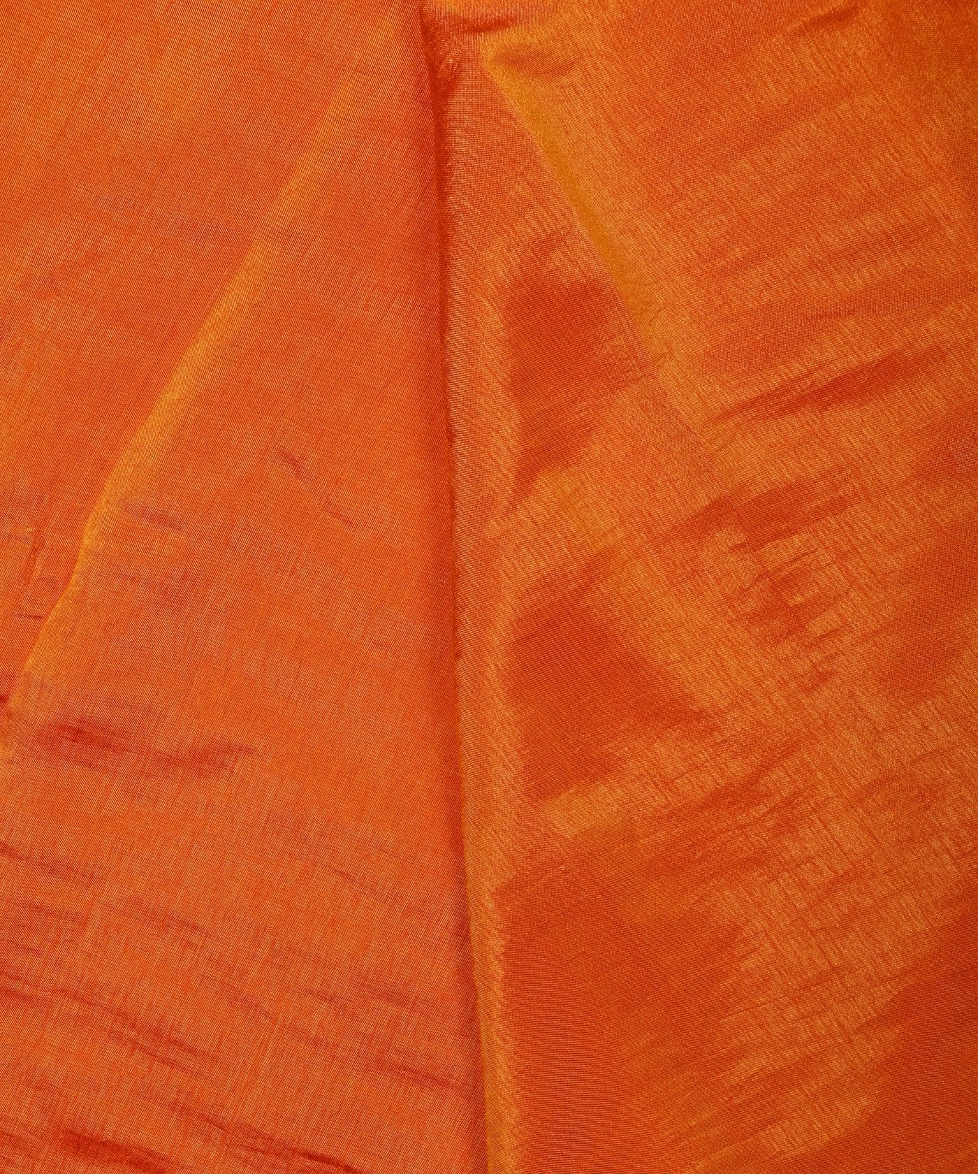 Coral Plain Dyed Two Tone Satin Silk Fabric
