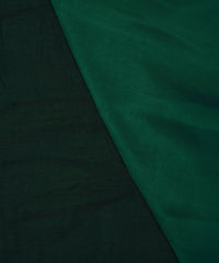 Dark Green Plain Dyed Two Tone Satin Silk Fabric