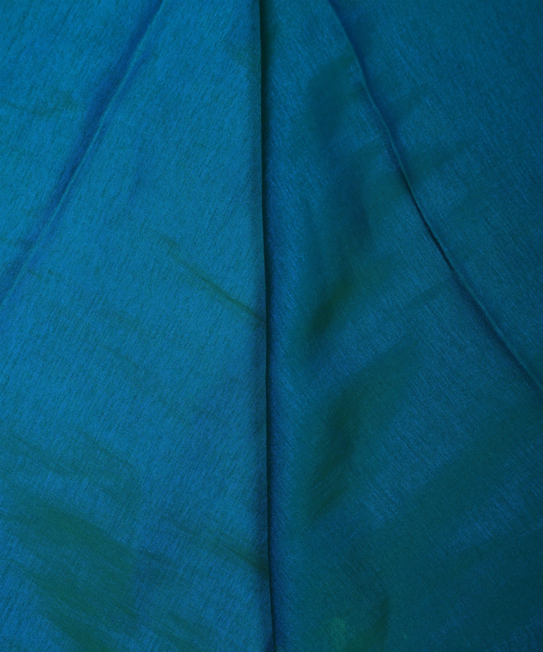 Firozi Plain Dyed Two Tone Satin Silk Fabric