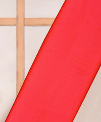 Glossy Pink Plain Dyed Two Tone Satin Silk Fabric