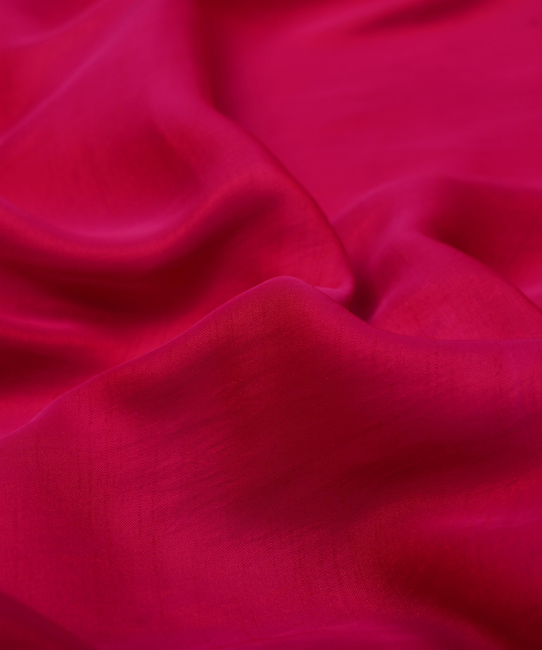 Hot Pink Plain Dyed Two Tone Satin Silk Fabric