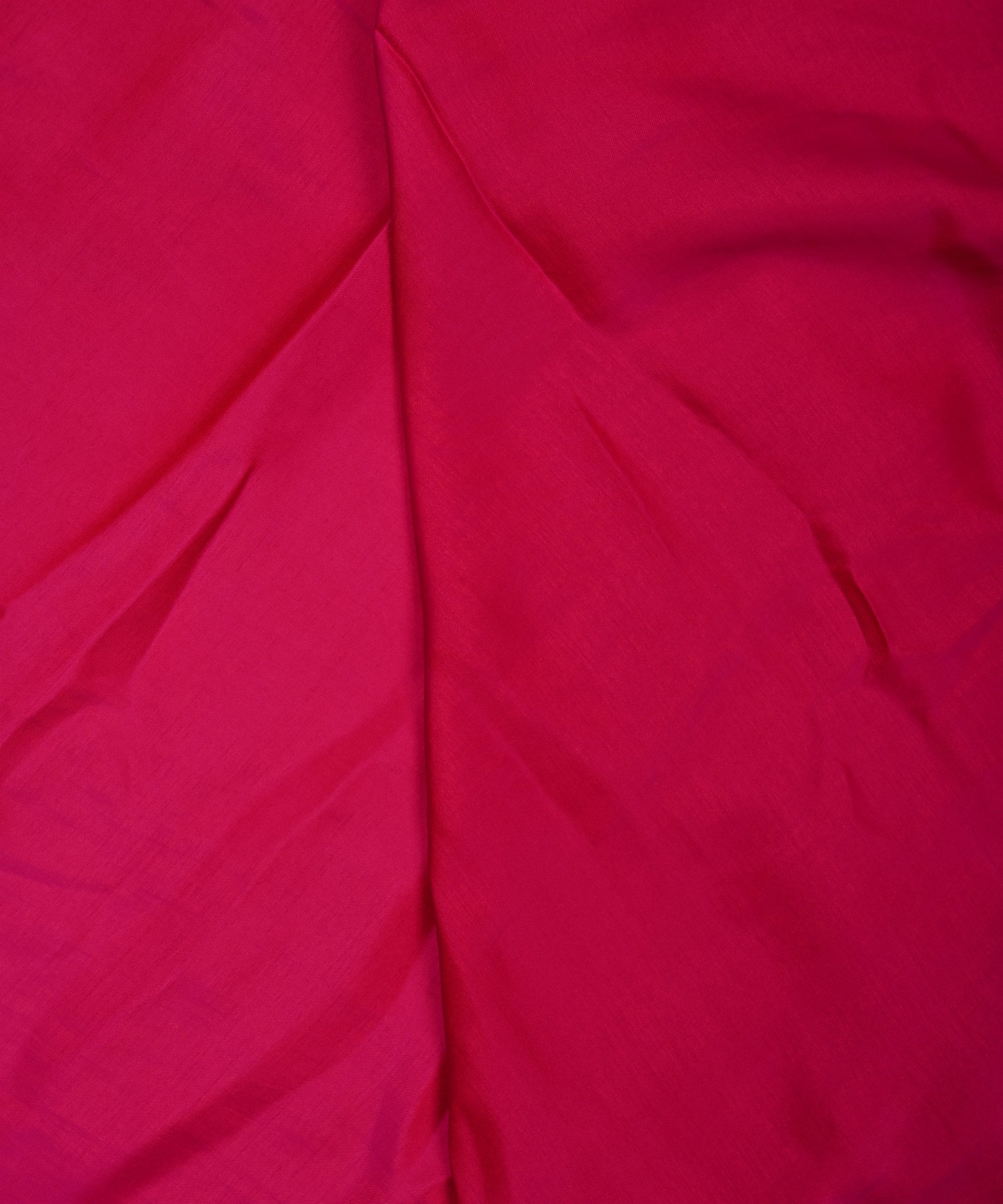 Hot Pink Plain Dyed Two Tone Satin Silk Fabric