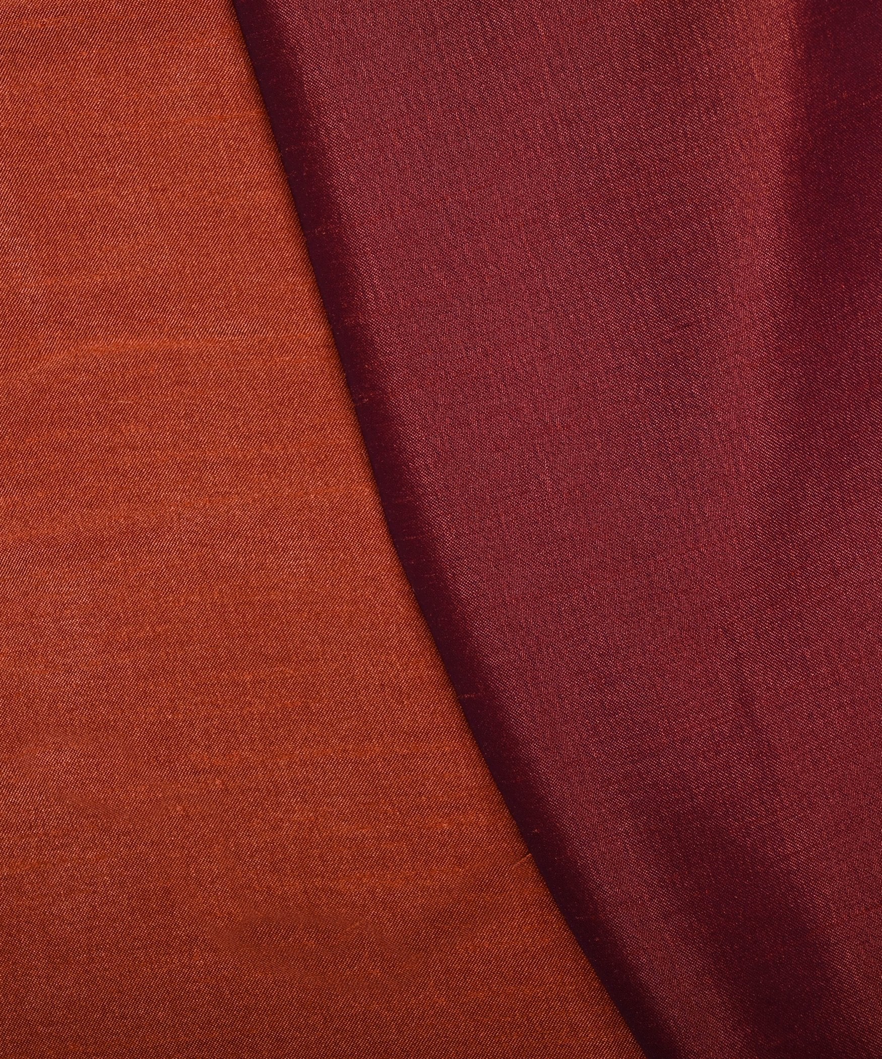 Light Brown Plain Dyed Two Tone Satin Silk Fabric